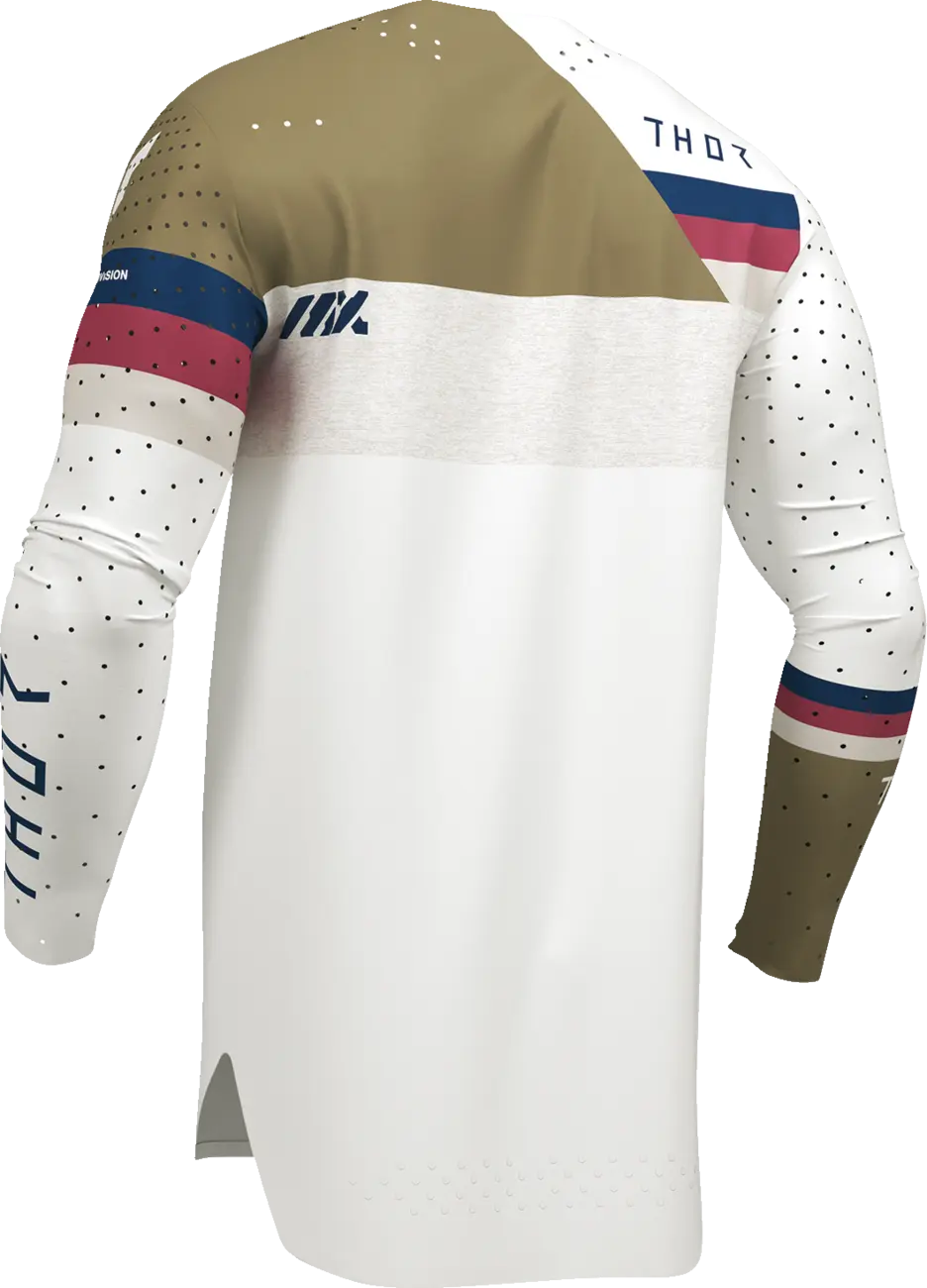Thor Sportmode League Jersey - White/Tan/Maroon/Navy
