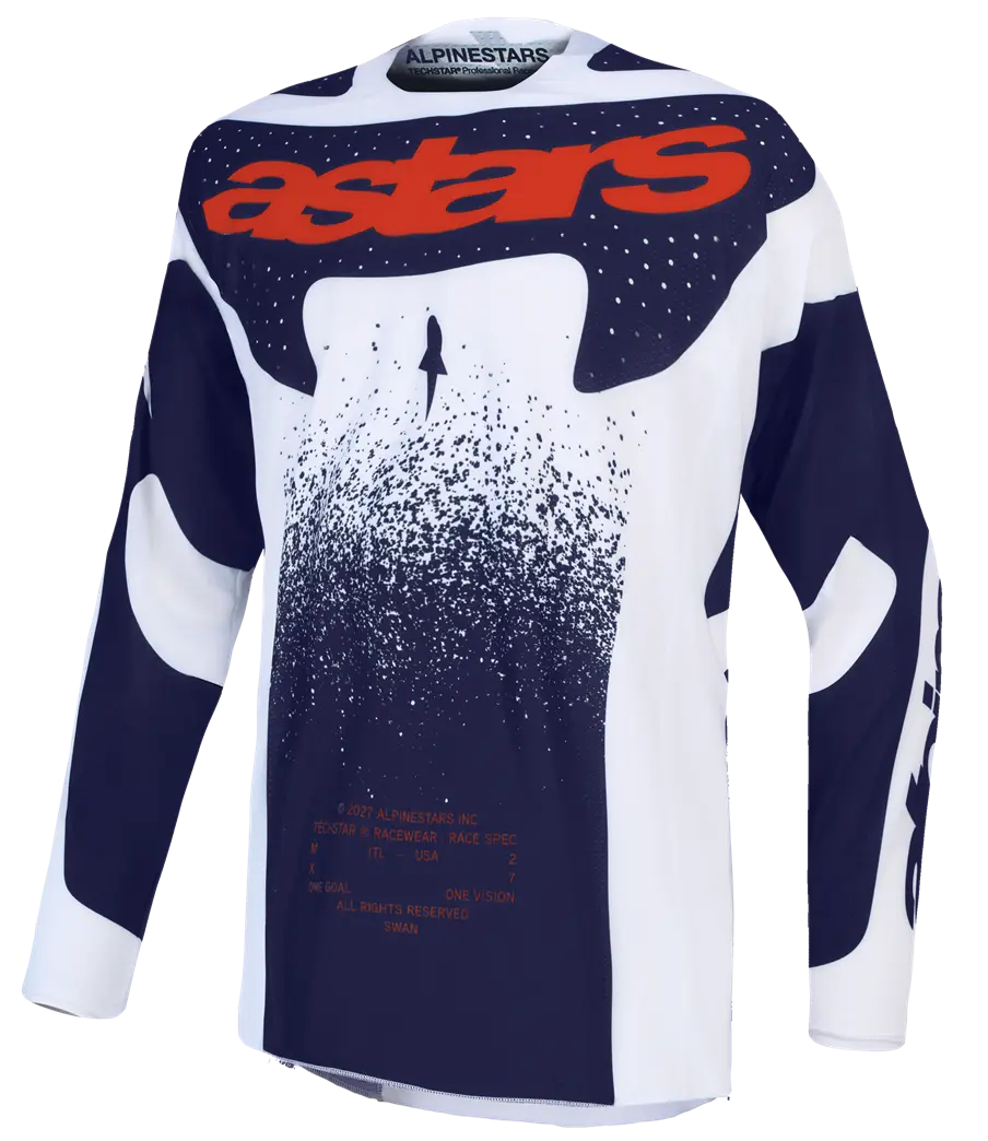 Alpinestars Techstar Swan Jersey Lilac Gray Red