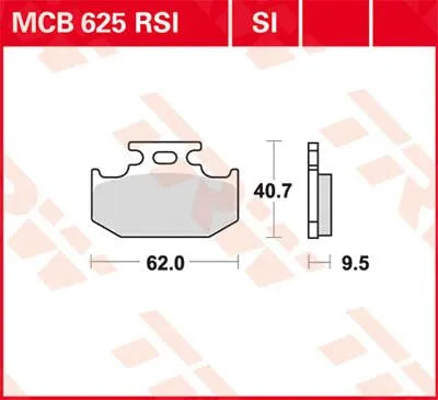 Trw Si Series Sintered Off-road Brake Pads - Rear
