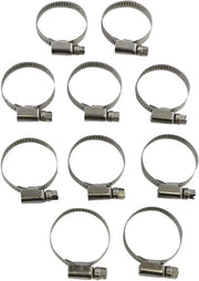 Parts Unlimited Embossed Stainless Steel Hose Clamps 3/4"-1-1/4"