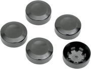 Drag Specialties Rear Pulley Bolt Covers - Black