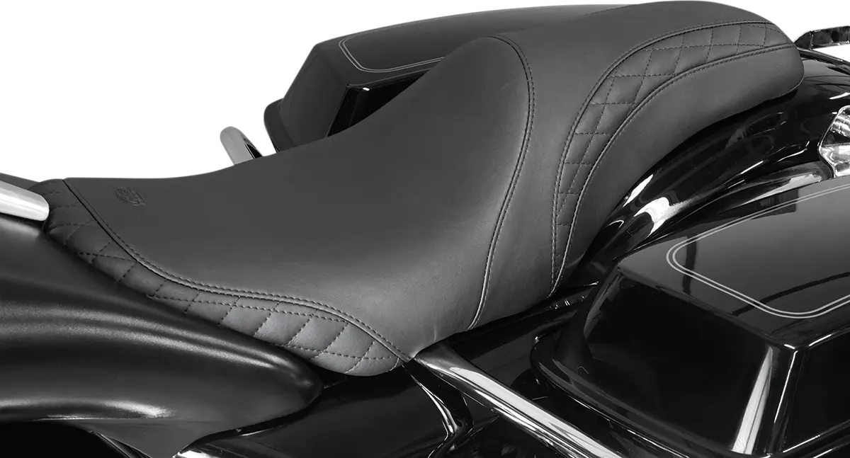Mustang Tripper Fastback Seat - Yaffe Tank - For Harley Davidson