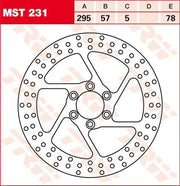 Trw Rund Fast Bromsrotor För 250-299mm - Fram