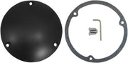 Drag Specialties Matte Black Derby Cover for Big Twin Models