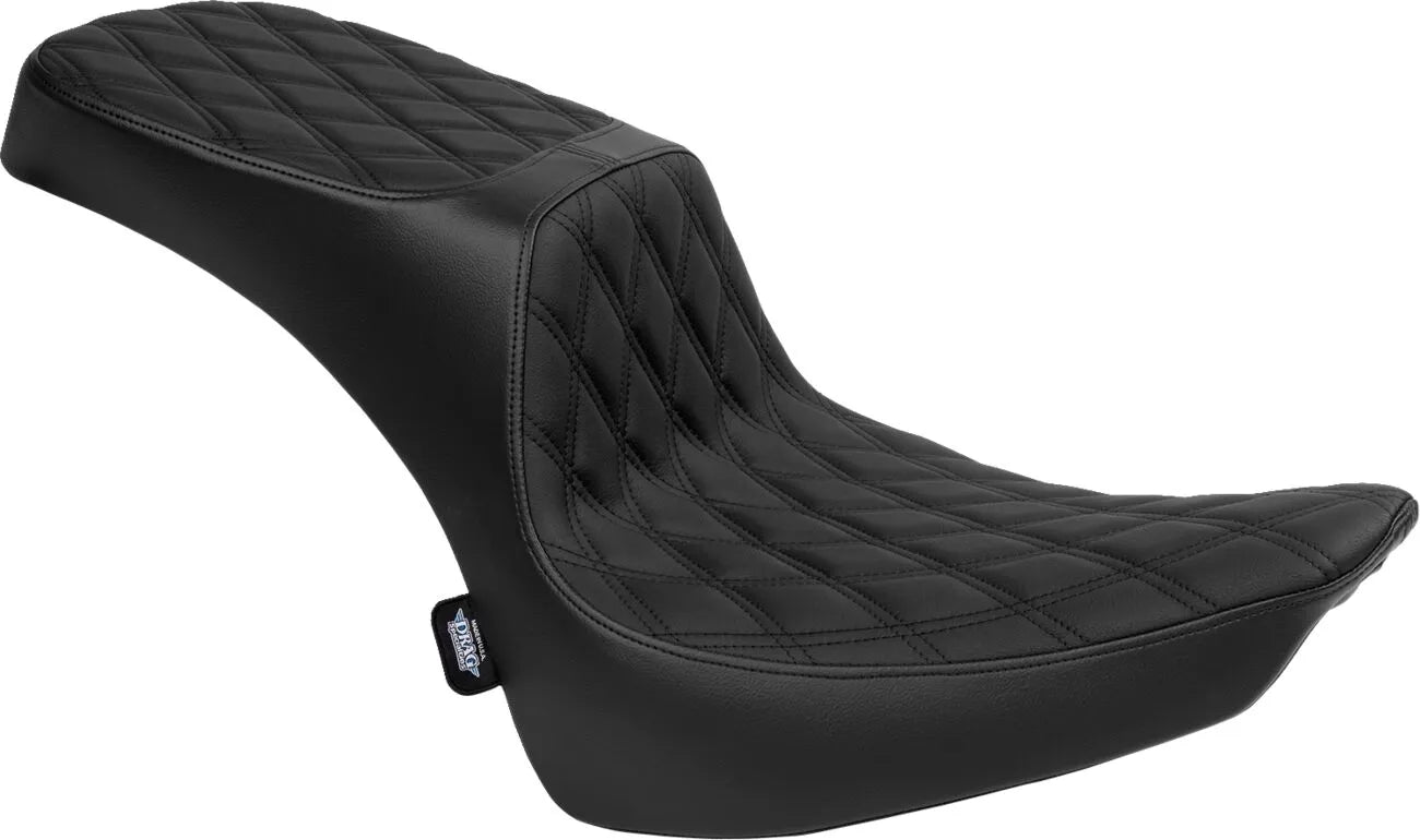 Drag Specialties Performance Predator 2-up Seat - For Harley Davidson