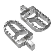 Heinz Bikes Foot Pegs For Harley - Silver Aluminum