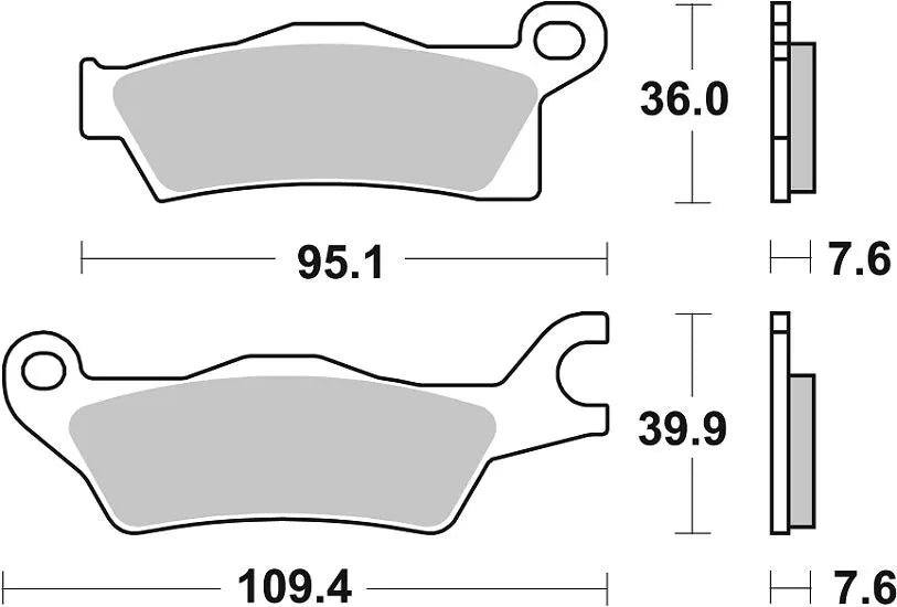 Sbs Rsi Offroad Racing Sintered Bromsbelägg - Fram & Bak