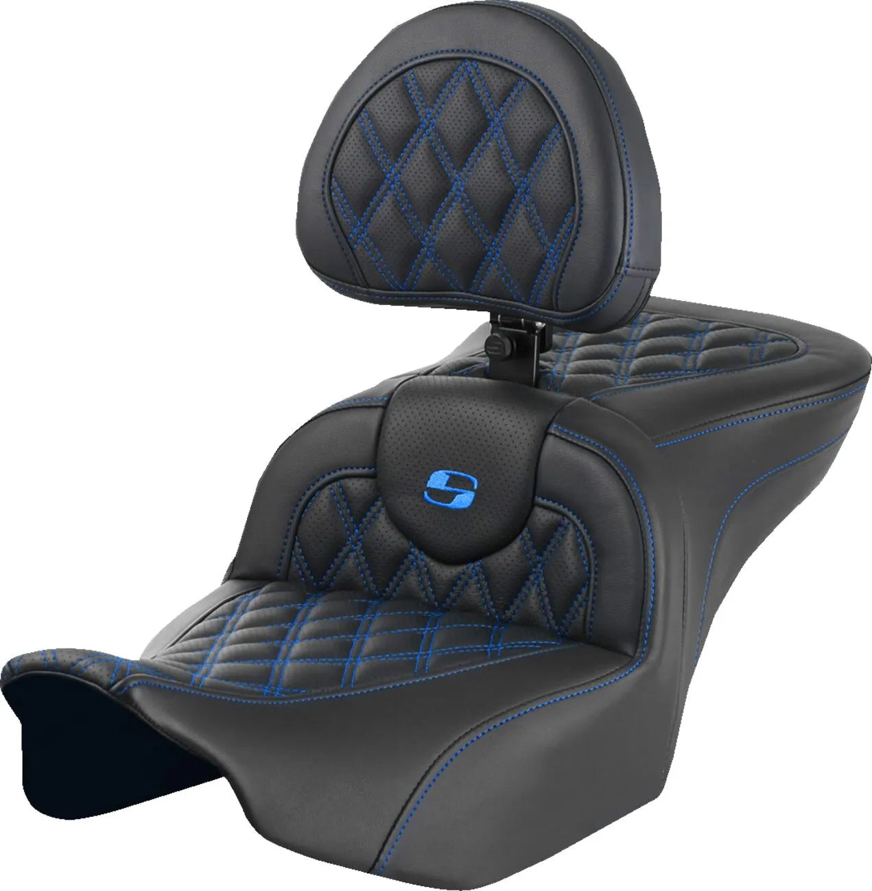 Saddlemen Roadsofa Lattice Stitch Seat - For Harley Davidson