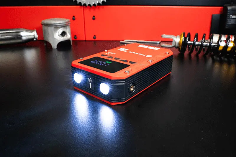 Bs Battery Power Box PB-02 Air Compressor Jump Starter 1200A Red