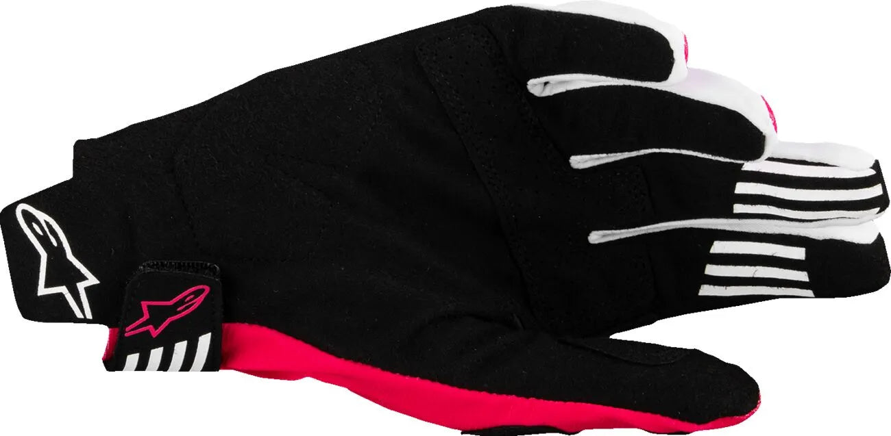 Alpinestars Techstar Mx Gloves - Black/Gray/Fluorescent Pink