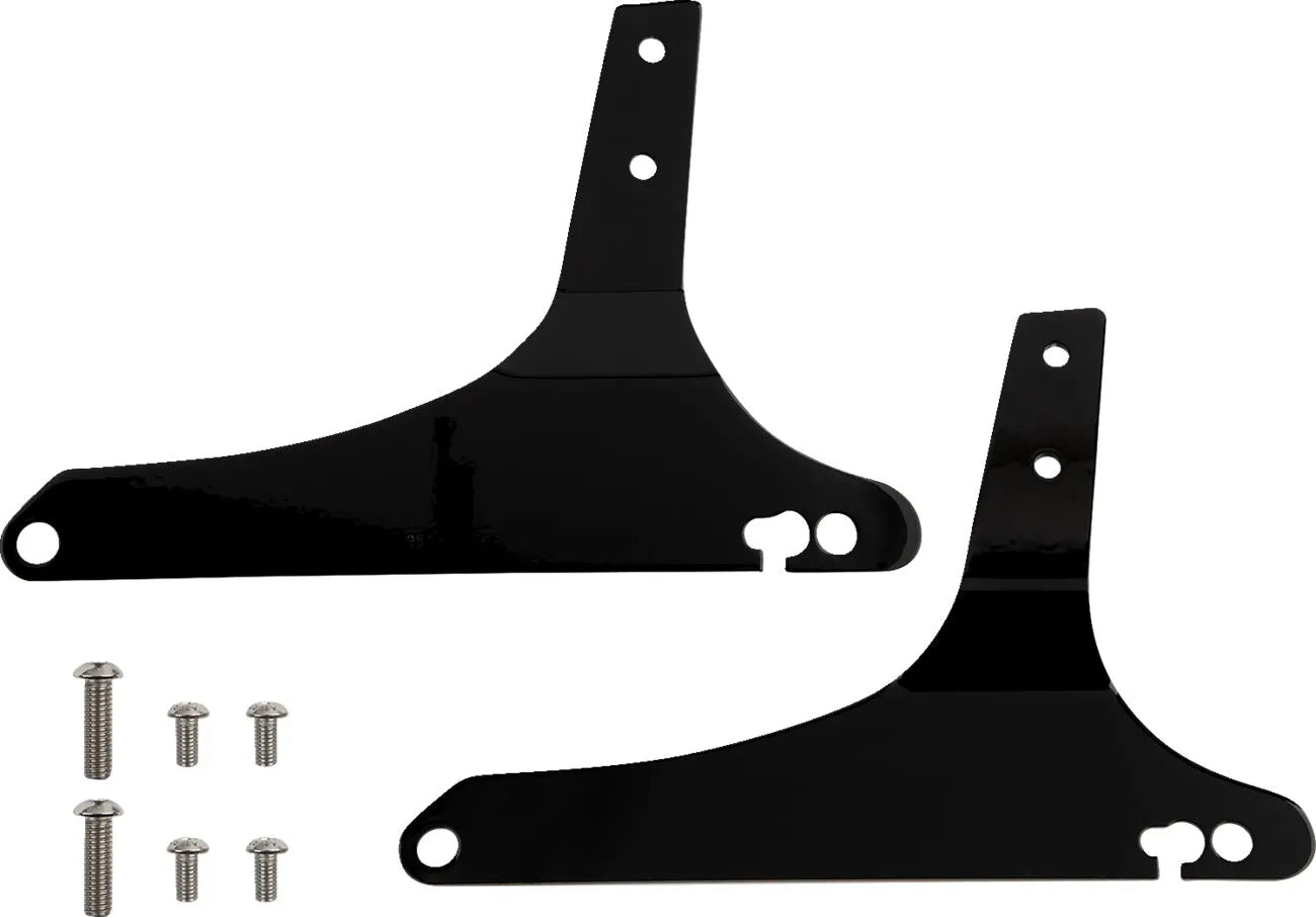 Cobra Square Sissy Bar - Black Steel