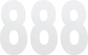 Factory Effex Standard Numbers 6" White - 3 Pack