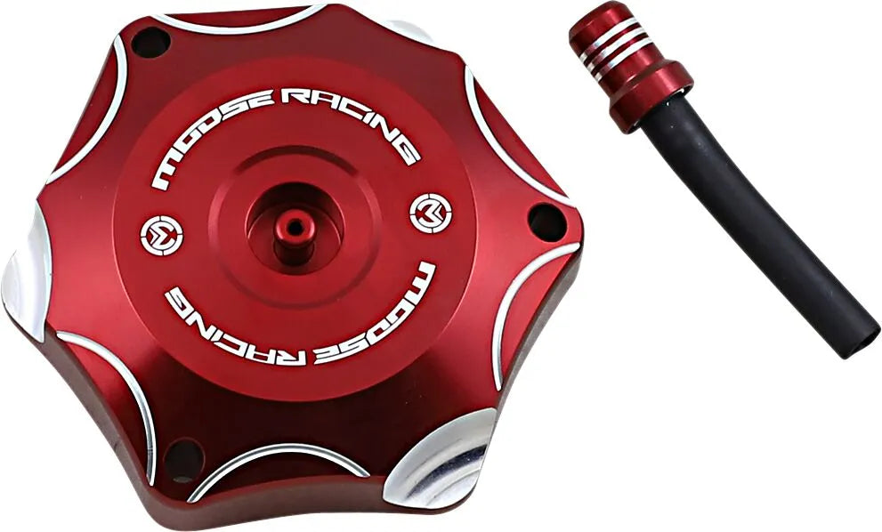 Moose Offroad Aluminum Gas Cap - Red