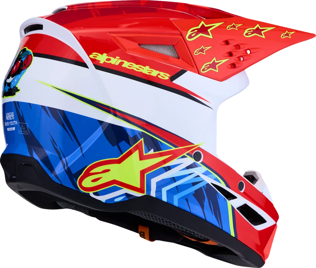 Alpinestars Youth SM3 Falcon Helmet Red White Blue