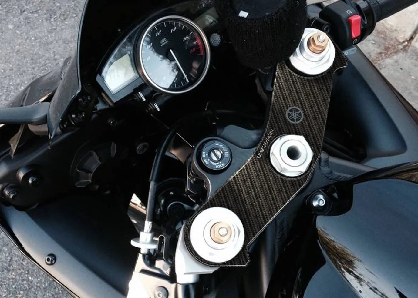 Onedesign Yoke Protector With Carbon Fiber Graphic For Yamaha