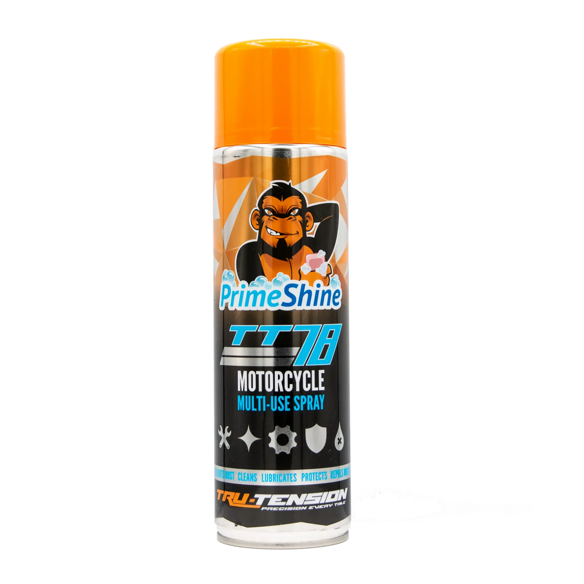Tru-Tension PrimeShine TT78 Multi-Use Spray 500ml for Motorcycles