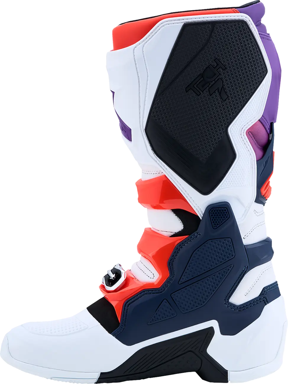 Alpinestars Tech 7 Boots Purple Blue Fluorescent Blue Fluo Red