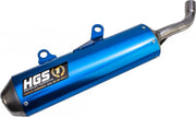 Hgs 2-takts Ljuddämpare Aluminium Blå/Silver