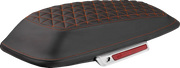 Saddlemen Tri-Gripper Saddlebag Lid Covers Black Orange Stitch