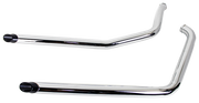 V-Twin Drag Pipe Set with Short Black Slash Tips – Exhaust