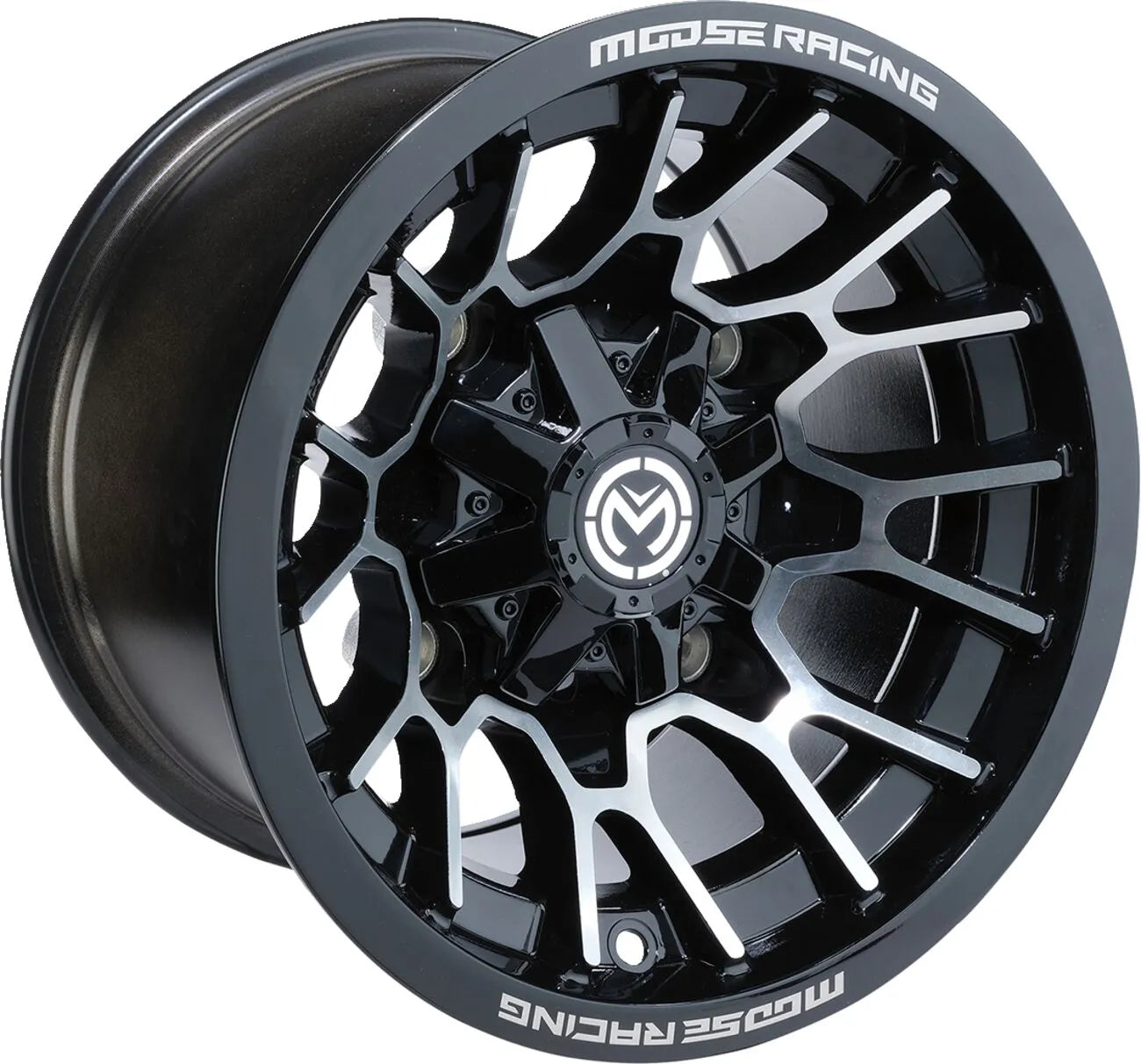 Moose Offroad 24x Wheel - 12" Black Gloss