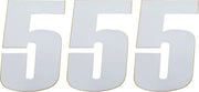 Moose Offroad Vinyl Race Numbers - 6" White (3-pack)