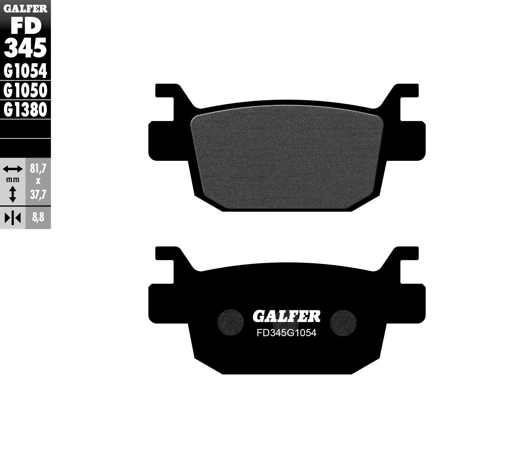 Galfer Semi-metallic Brake Pads For Oem Replacement