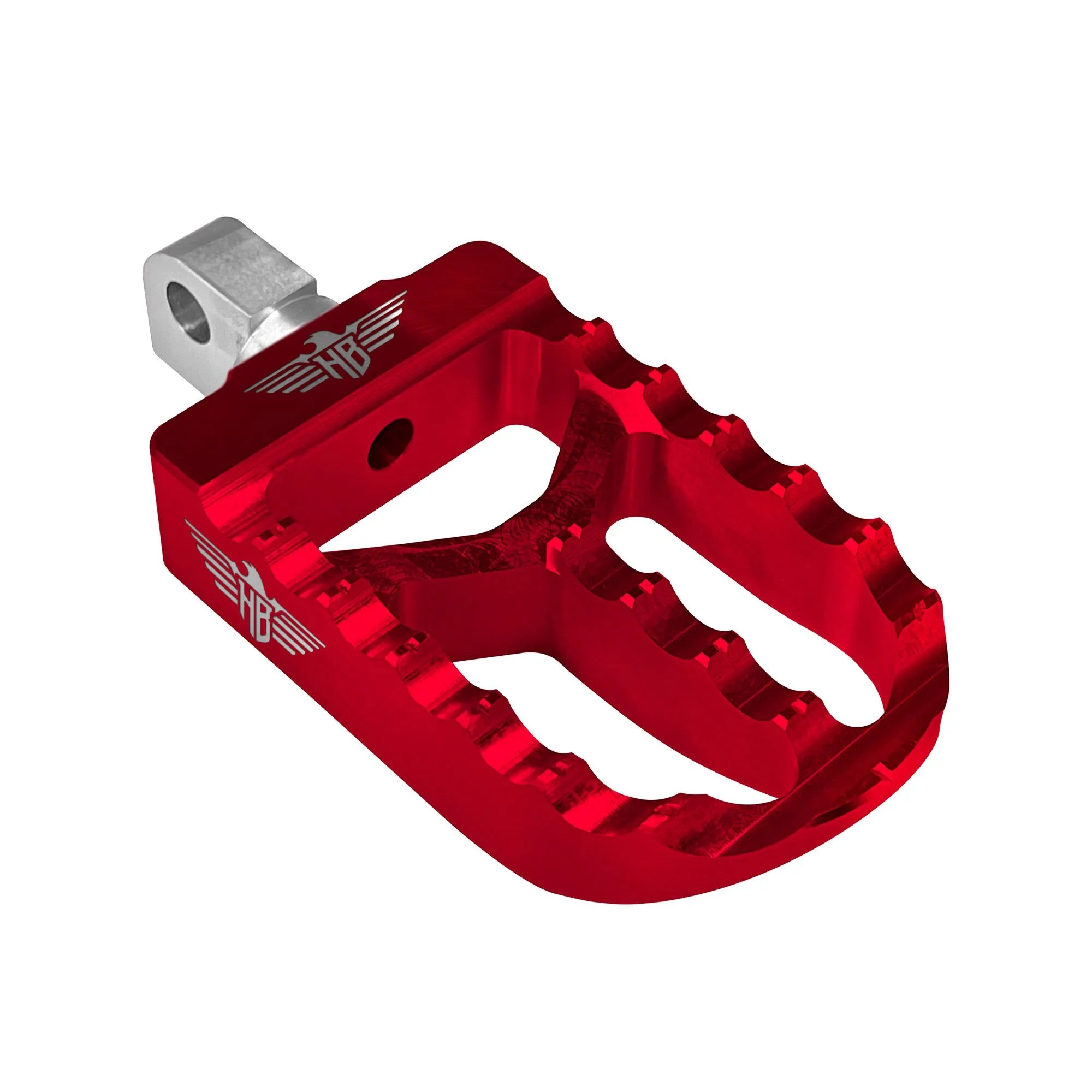 Heinz Bikes Foot Pegs - Harley Davidson - Red