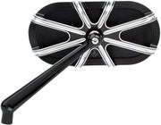 Arlen Ness Caged Series Mirror - Black Aluminum