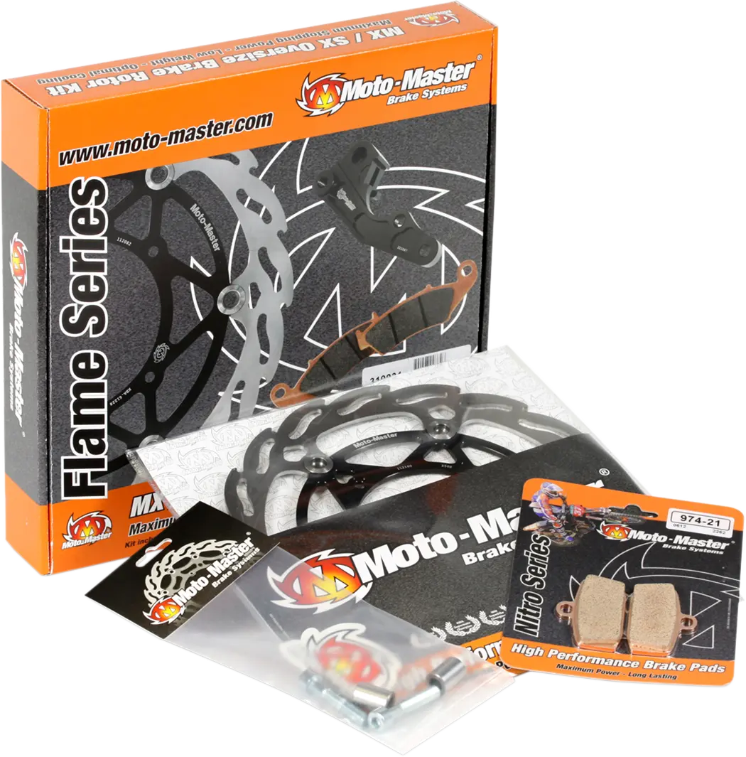 Moto-master Oversize Bakre Flame Disk Kit 220mm - Bak