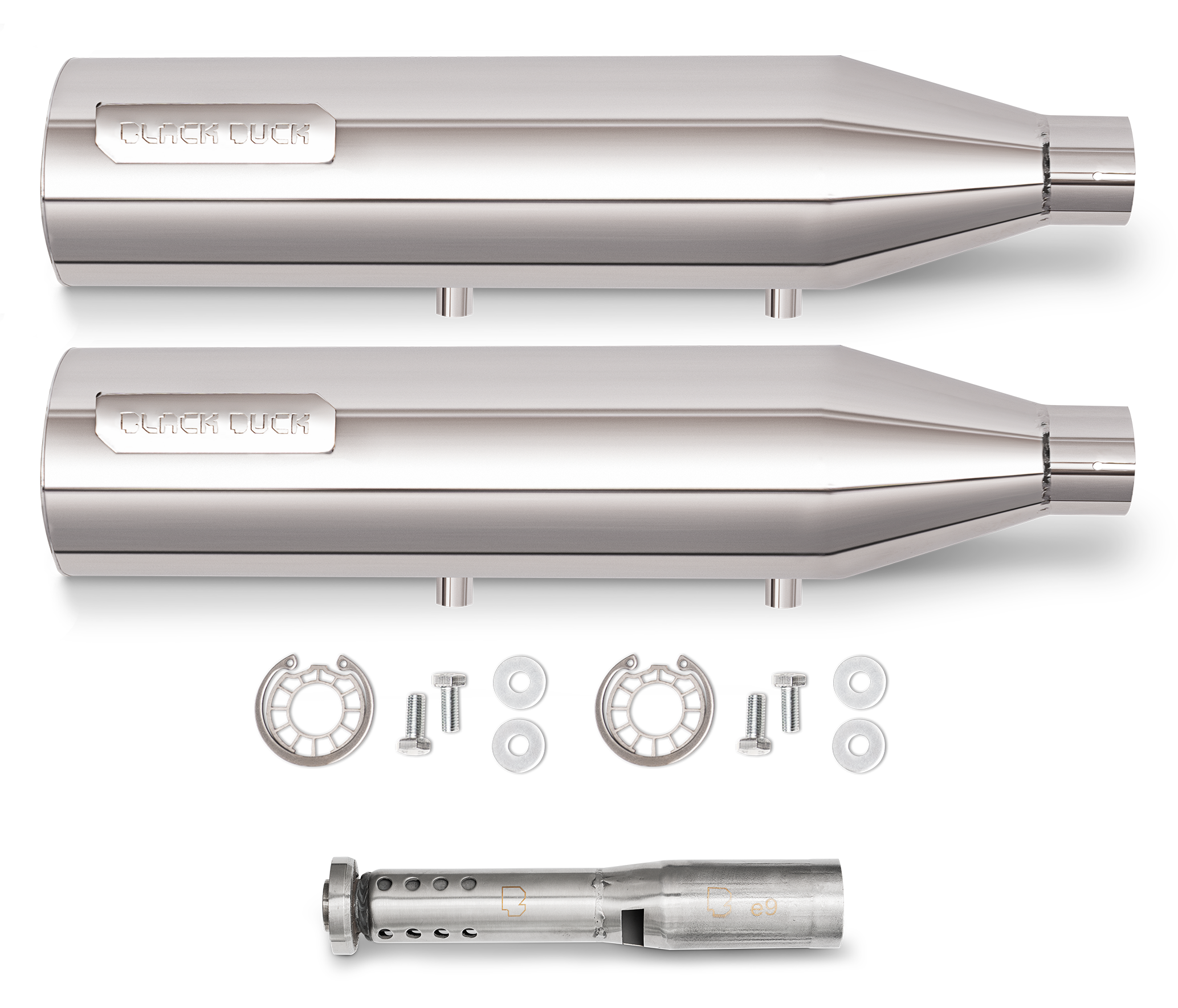Black Duck Slip-Ons for Sportster – Exhaust