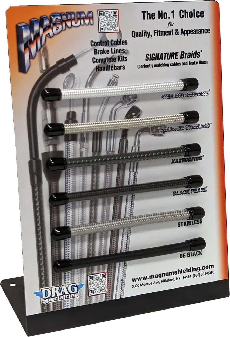 Magnum Shielding Braids Merchandising Display Unit