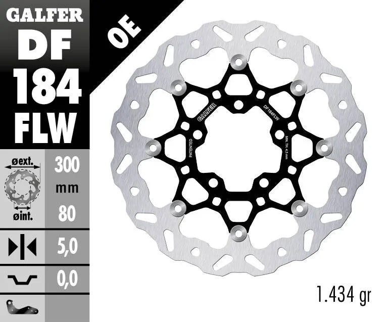 Galfer Brake Rotor For Motorcycle - High Carbon Stainless Steel