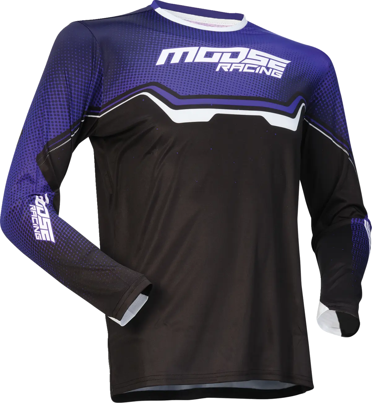 Moose Offroad Youth Qualifier Jersey - Black/Purple/White