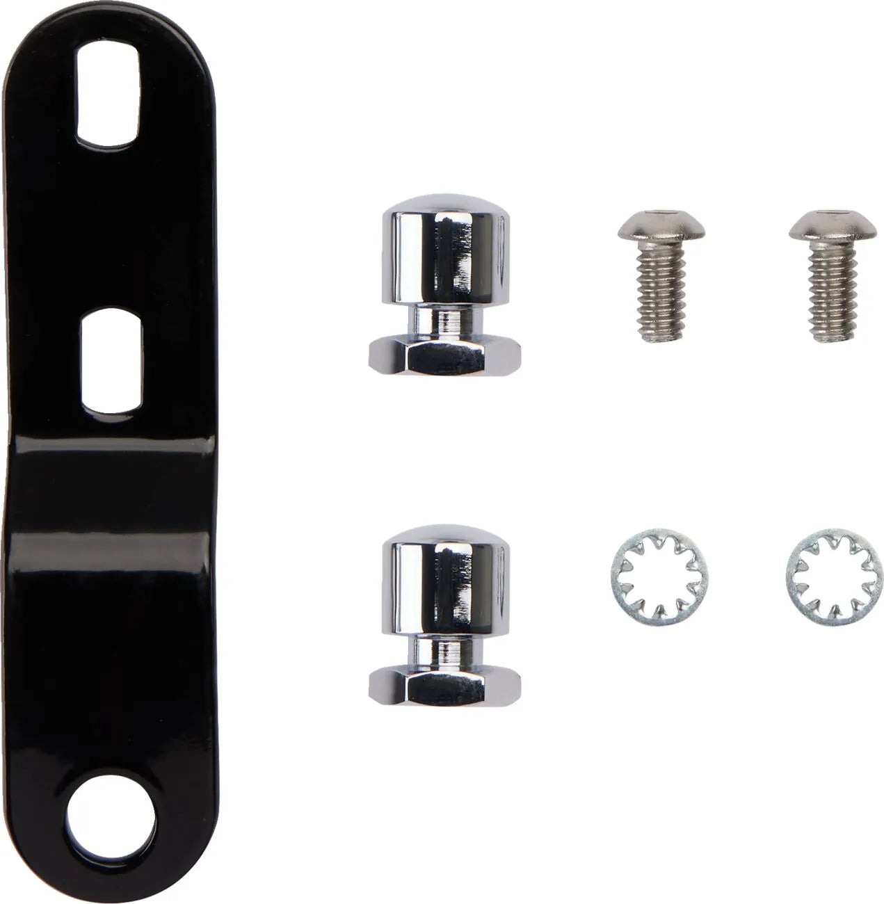 Le Pera Bare Bones Pillion Pad - Black Vinyl - For Harley Davidson