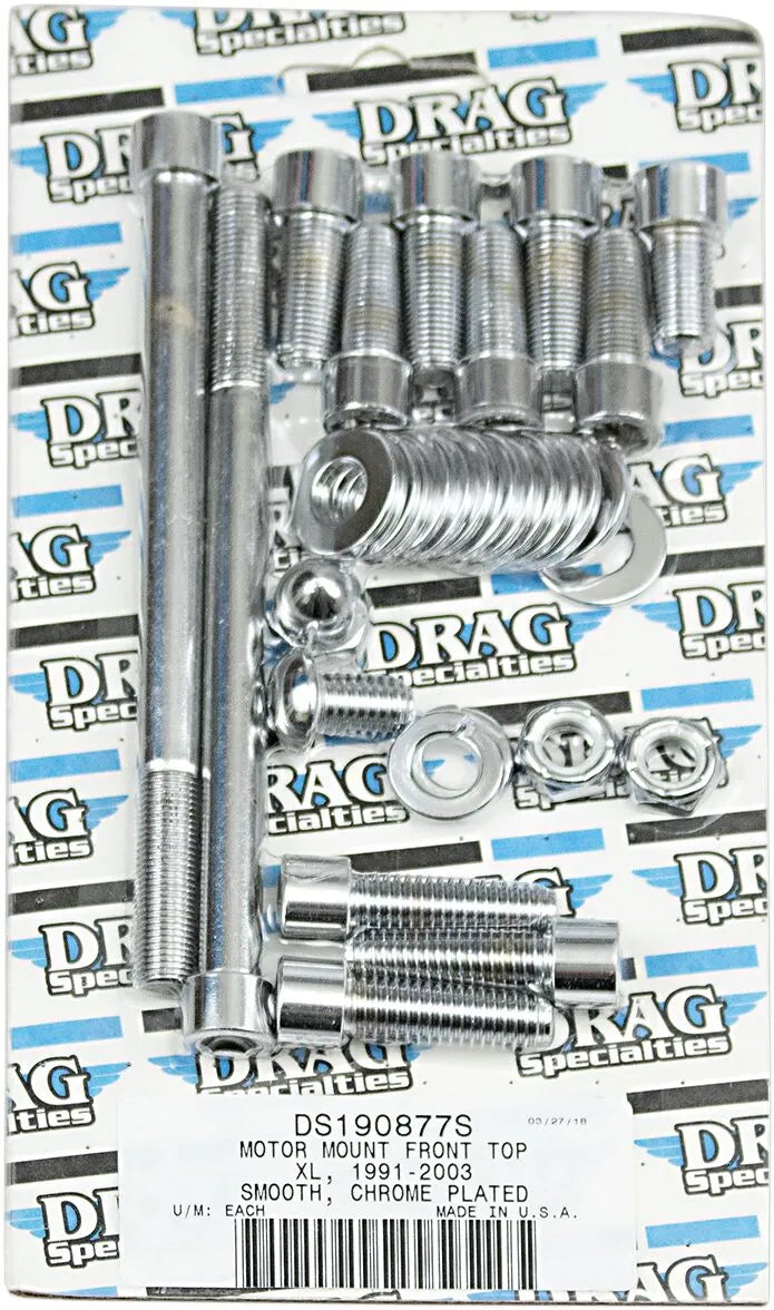 Drag Specialties Smooth Motor Mount Bolt Set for HD Sportster