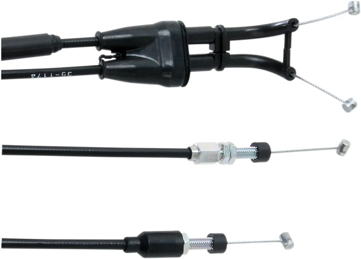 MOOSE OFFROAD HARD-PARTS Black Vinyl Throttle Cable