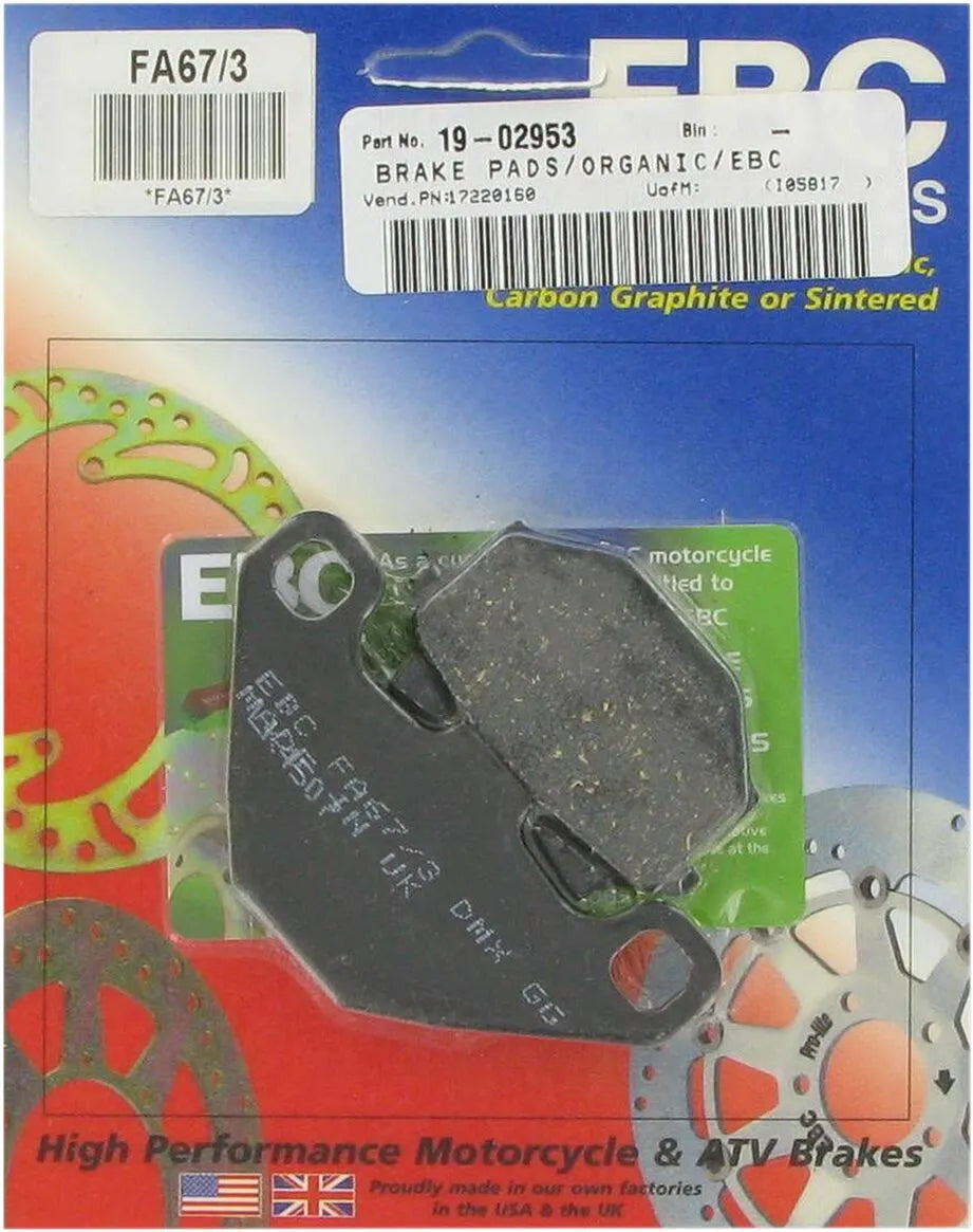 Ebc Organic Base Fa Brake Pads - Rear