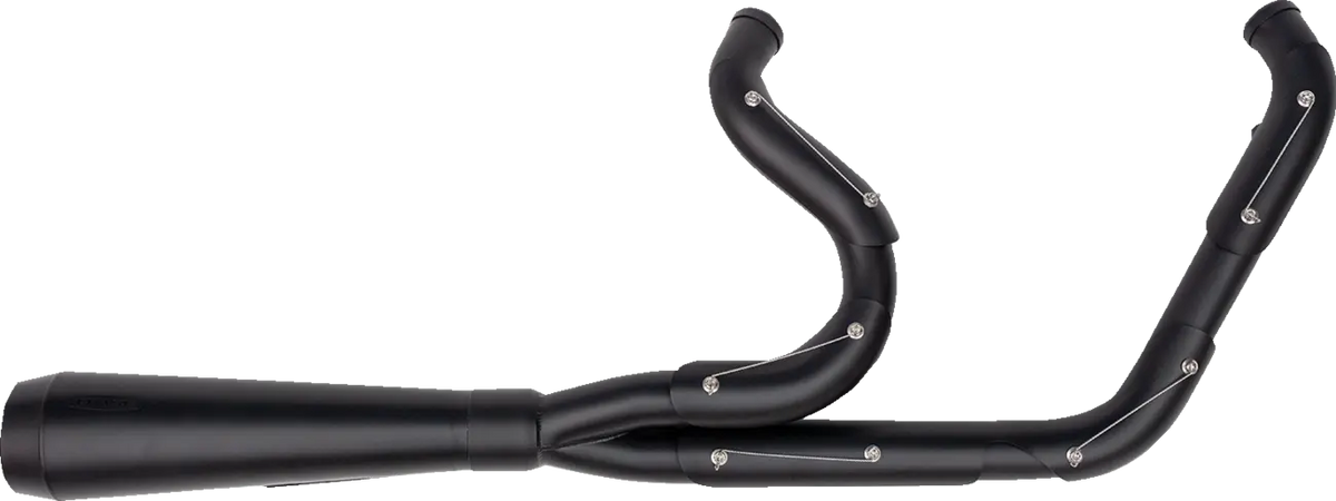 Trask Assault 2-into-1 Exhaust Black for H-D Dyna 06-17