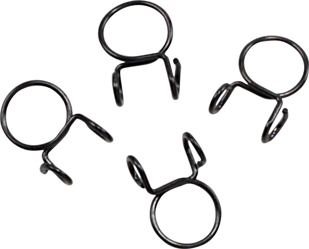 All Balls Fuel Line Clamp Kit Black 4-Pack