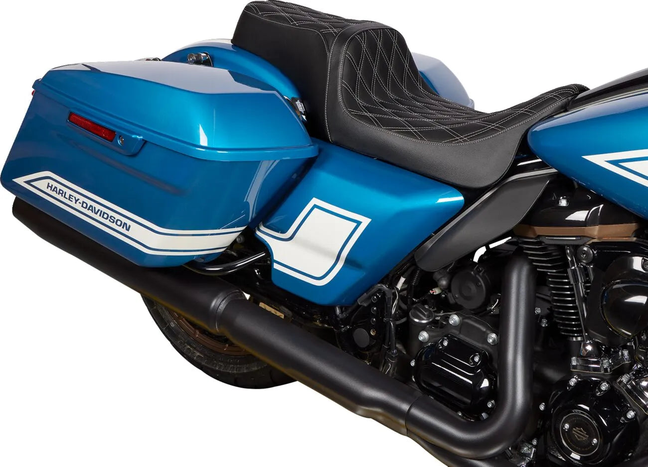Drag Specialties Predator 1-up Seat - For Harley Davidson