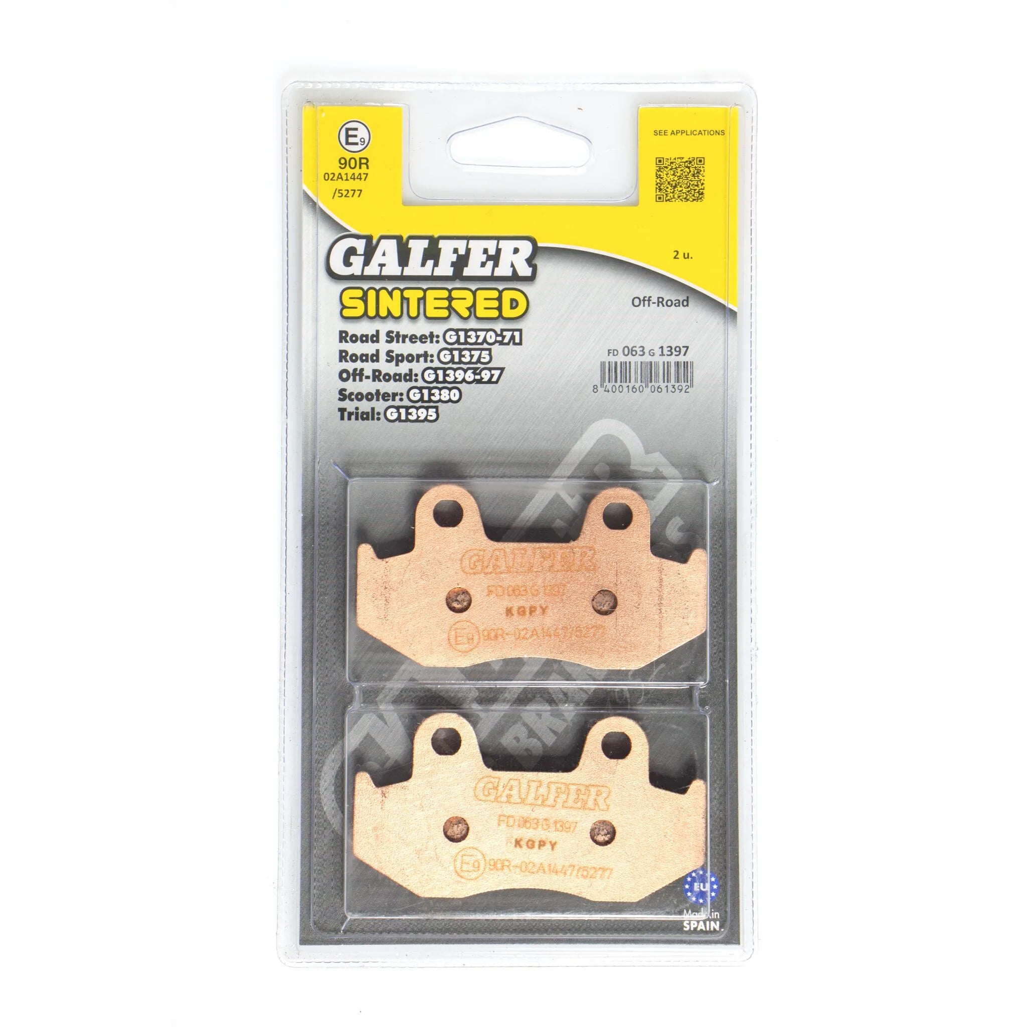 Galfer Hh Sintrade Bromsbelägg Set - Fram & Bak