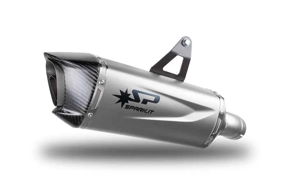Spark Force Evo Slip-On Avgassystem Med Kolfiber Ändstycke - ECE Väglaglig