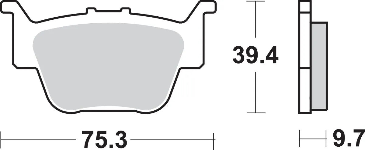 Sbs Si Offroad Sintered Bromsbelägg - Bak
