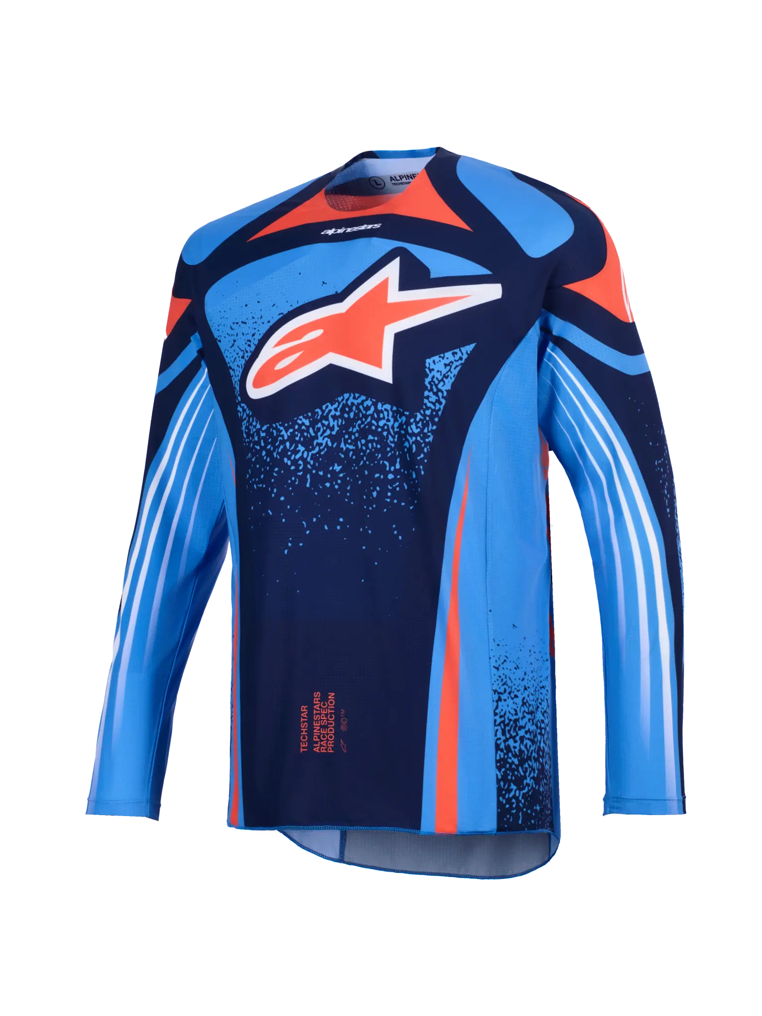 Alpinestars Techstar Nomur Jersey - Blue/Orange/Navy