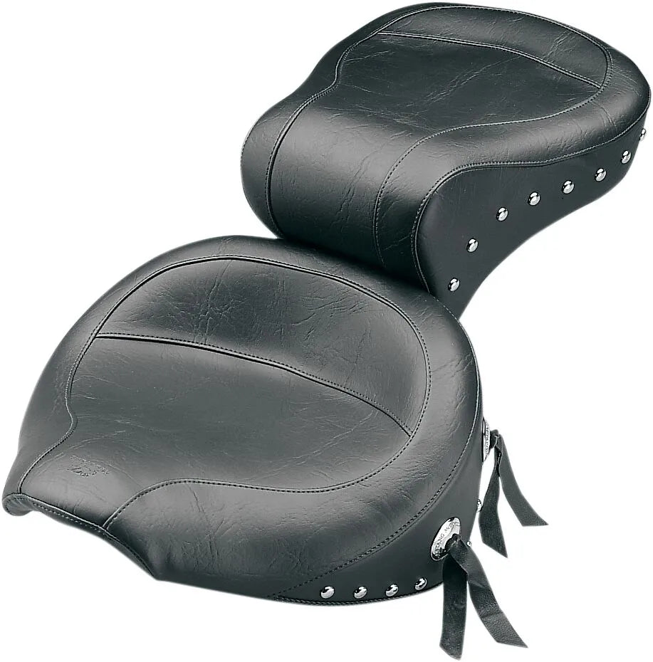 Mustang Studded 2-up Seat - For Harley Davidson