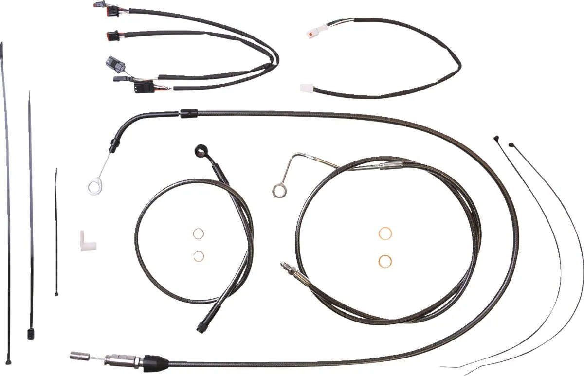 Magnum Shielding Black Pearl Handlebar Installation Kit for Ape
