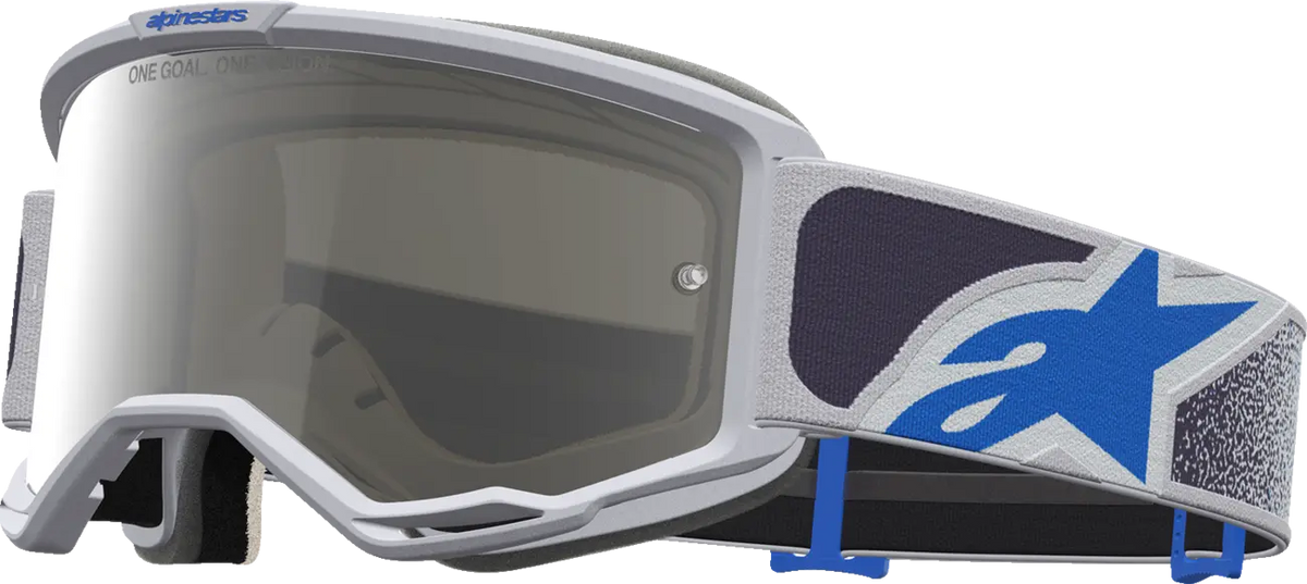 Alpinestars Vision 5 Drag Goggle Light Lilac Blue Mirror-Silver