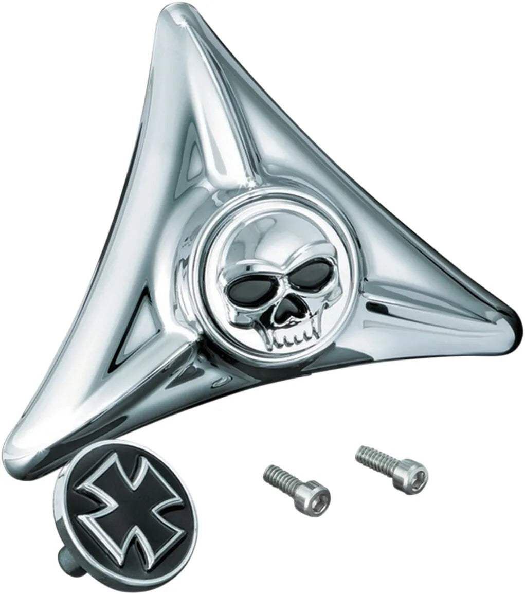 Kuryakyn Interchangeable License Plate Hole Cover - Chrome