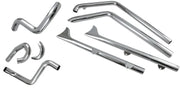 Bassani Xhaust True Duals Fishtail Exhaust System Chrome